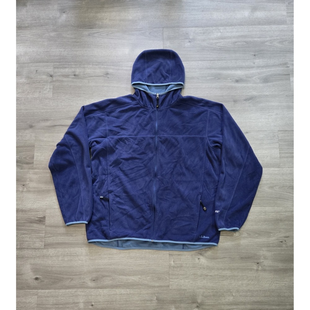 LL Bean The Weather Channel Polartec Full Zip Fleece Jacket Men's 2XLT